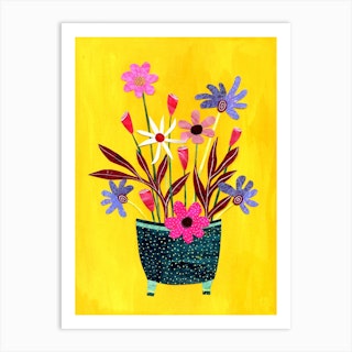 Bright Flowers Art Print