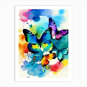 Colorful Butterflies 189 Art Print