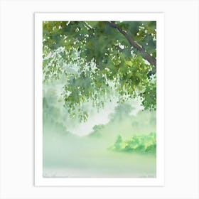 Jim Corbett National Park India Water Colour Poster Art Print