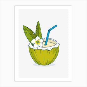 Coconut Drink 2 Art Print