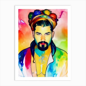 Colourful Male Art 1 Art Print