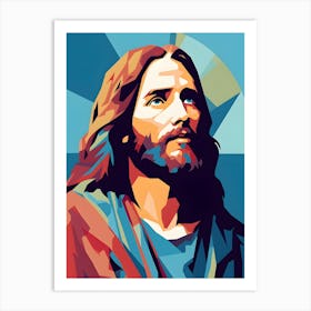 Jesus Christ Pop Art 2 Art Print