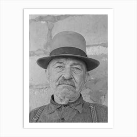Uncle Bill, Old Character At Reserve, New Mexico, He Says He Is The Only Man Alive Who Was Tried Before The Court Of Art Print