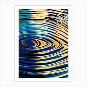 Water Ripples Lake Waterscape Pop Art Photography 1 Art Print