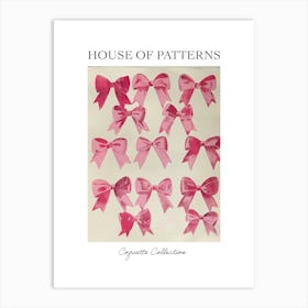 Cherry Bows Collection 2 Pattern Poster Art Print