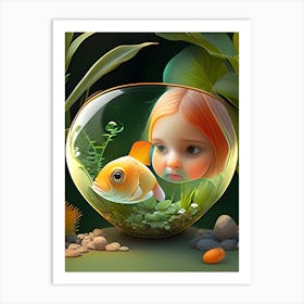 ViewThruthe GoldFishBowl Art Print