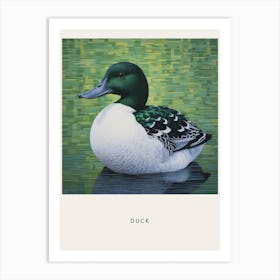 Ohara Koson Inspired Bird Painting Duck 2 Poster Art Print