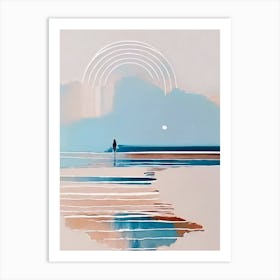 - Abstract Minimal Boho Beach 4 Art Print