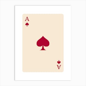 Ace Of Spades 4 Art Print