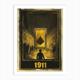 Aihrgdesign A Vintage Poster Inspired By The 1911 Theft Of Th 64a91410 A804 433f B46e Df1f982f934d 3 Art Print