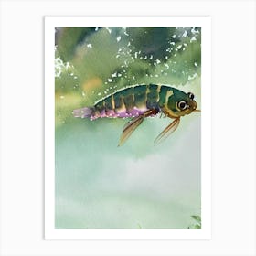 Emperor Shrimp Storybook Watercolour Art Print