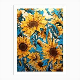 Sunflowers 84 Art Print