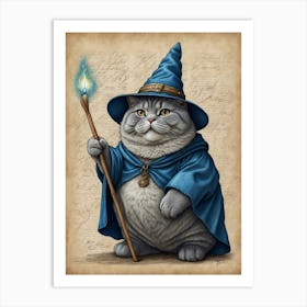 Wizard Cat 2 Art Print