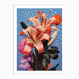 Surreal Florals Lily 2 Flower Painting Art Print