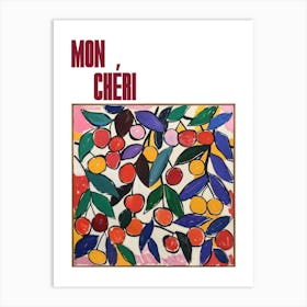 Mon Cheri Poster Cherry Painting Matisse Style 1 Art Print