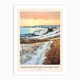 Pembrokeshire Coast National Park Wales 4 Poster Art Print