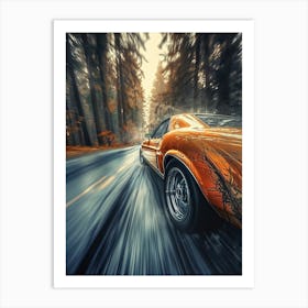 Speed Car Hd Wallpaper 1 Art Print