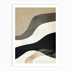 Beige Horizonscape Minimalist Style Art Print