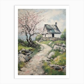 A Cottage In The English Country Side Painting 11 Art Print