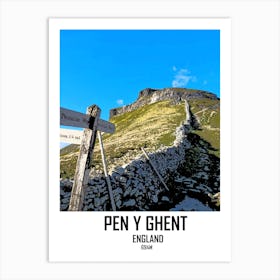 Pen Y Ghent, Mountain, Yorkshire Dales, 3 Peaks, Nature, Art, Wall Print Art Print