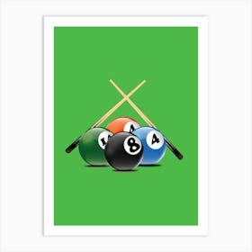 Billiards Art Print