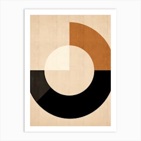 Mid Century Symphony In Beige Art Print