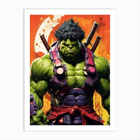 Samurai Hulk Art Print