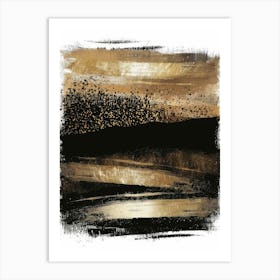 Black And Gold 62 Art Print