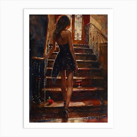 Woman In A Dress 1 Art Print