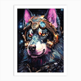 Steampunk Dog 1 Art Print