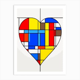 Heart Of Mondrian Art Print