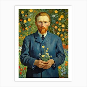 Portrait Of Vincent Van Gogh Art Print