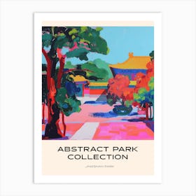 Abstract Park Collection Poster Jingshan Park Beijing China 4 Art Print