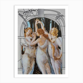 The Three Graces, Bathroom Wall Art Art Print