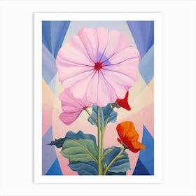 Petunia 3 Hilma Af Klint Inspired Pastel Flower Painting Art Print