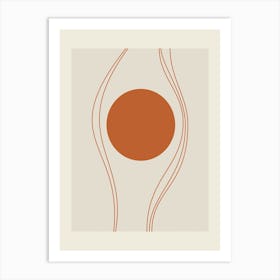 Orange And Beige 1 Art Print