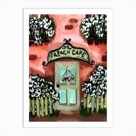 Ghibli French Cafe Art Print