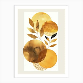 Gold Leaf Print 2 Art Print