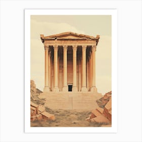 Ancient City Of Ephesus Illustration 3 Art Print