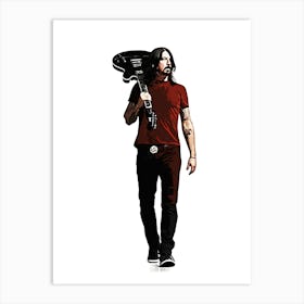 Dave Grohl Foo Fighters 3 Art Print