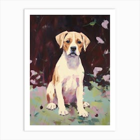 A Boxer Dog Painting, Impressionist 4 Art Print