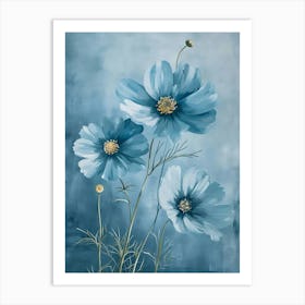 Blue Cosmos 1 Art Print