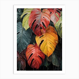 Monstera Leaves 2 Art Print