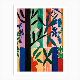 L'Arbre Et Les Fleurs Art Print