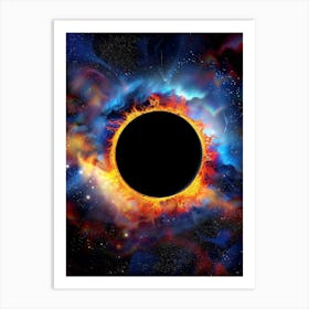 Black Hole In Space 1 Art Print