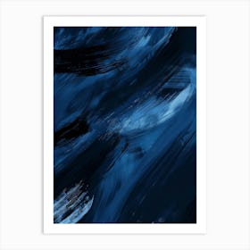 Abstract Blue Painting 16 Art Print