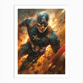 Captain America 21 Art Print