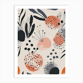 Abstract Floral Pattern 9 Art Print