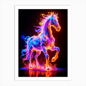 Flare Of The Cosmos. Horse Art Print