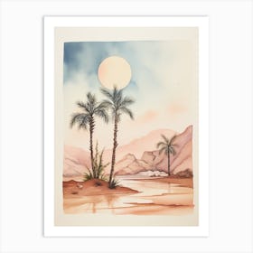Watercolour Of Sharm El Sheikh   Sinai Peninsula Egypt 1 Art Print